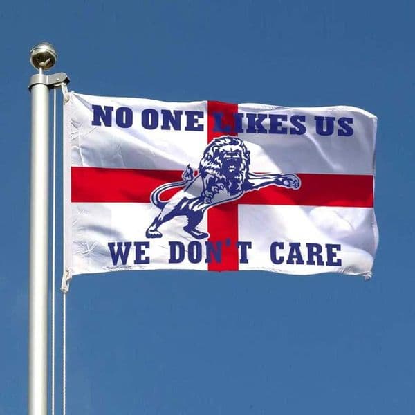 3x5ft Millwall F.C. Flag -NO ONE LIKES US WE DON'T CARE England Football Club Fans Gift with 100% Polyester Garden Flag Festive Gifts 0029