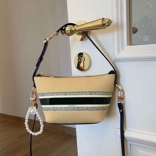 Designer Storage Women Lady DIY Shoulder Bag with Chain Pearl Classic Cosmetic Beauty Pouch Makeup Organizer VIP Gift Box