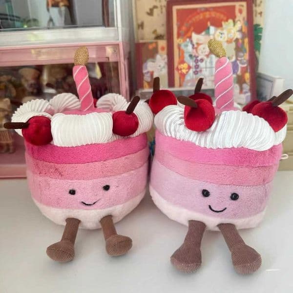 Movies & TV Plush toy JC Domestic designer Fun Cherry Cake Toy Super Soft Doll Gift
