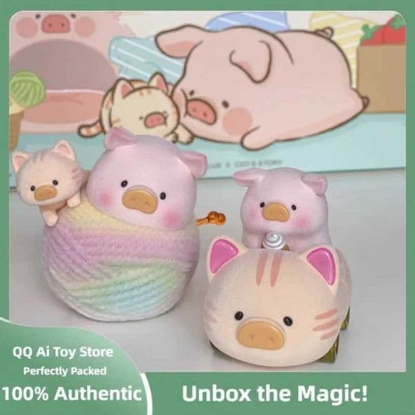 Lulu The Piggy Caturday Series Blind Box Lulu Piggy Anime Figure Pig Action Figurine Mystery Box Desktop Ornament Toys J250918