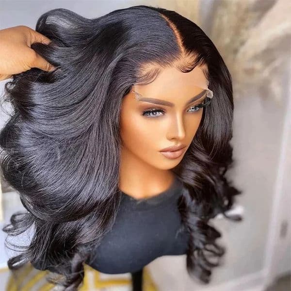 Body Wave Bob Wig 13x6 Transparent Hd Lace Frontal Wig Brazilian Wig Without Glue Water Wave 13x4 Isee Hair Glueless Wigs 250 Density
