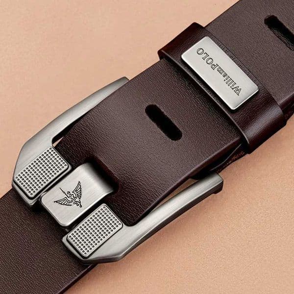 Mens casual belt fashionable needle buckle cowhide personalized belt retro style denim belt Z250919