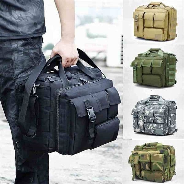 Backpack Tactical Molle Nylon Messenger Shoulder Bag Laptop Handbags Briefcase Outdoor Multifunction Climbing Bag i250918BJ