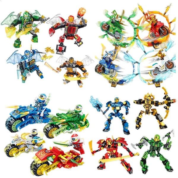 Ninja Dragon Building Blocks Mini Compatible Figures Bricks Kit Classic Movie Model Kids Toys Boys For Children 250918BJ