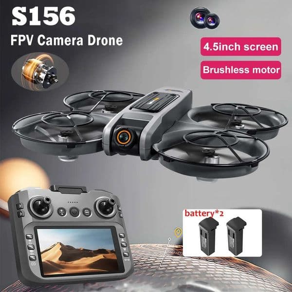 S156 Drone Professional 4K HD Dual ESC Camera FPV WIFI RC Dron Brushless Motor With Optical Flow Positioning Quadcopter Drones drone with 4k camera