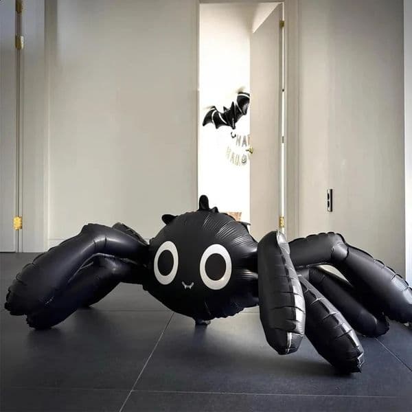 1pc Black Spider Balloon Halloween Ghost Festival Party Decorations Trick Toy Balloon Halloween Party Supplies Inflatable Ballon 250919BJ