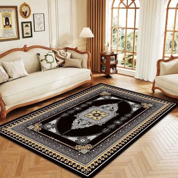 2025 new luxury home decoration living room imitation cashmere carpet European retro ethnic style floor mat W250919