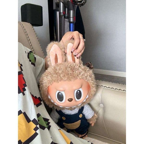 Labubu 37Cm Time To Chill Series Doll With Clothes And Accessories Cute Vinyl Face Plush Toy Collectible