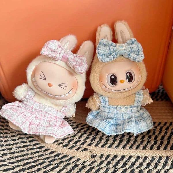 17cm LAbubu Clothes Princess Party Dress Kawaii Accessories Clothing 17cm Plush Dolls Clothes DIY Birthday Girl Toy Party Gift C250919