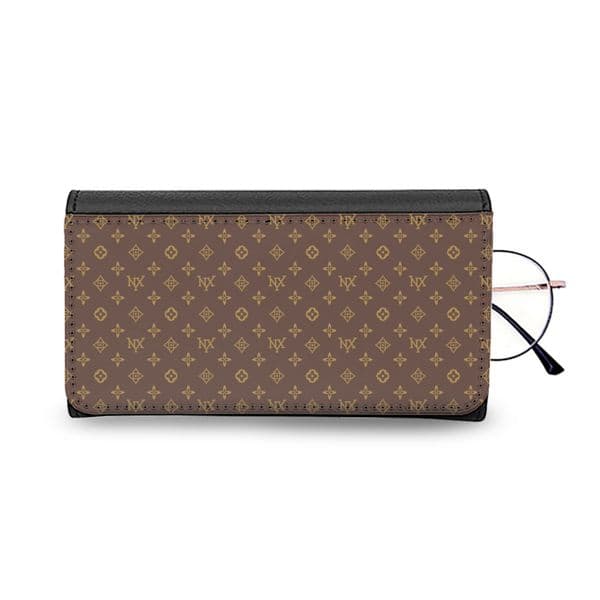 NXY top quality Eyeglass Case Womens Cosmetic Bag makeup bag designer women luxury handbag toiletrys bags Fashion classic brown flower handbags with dust bag