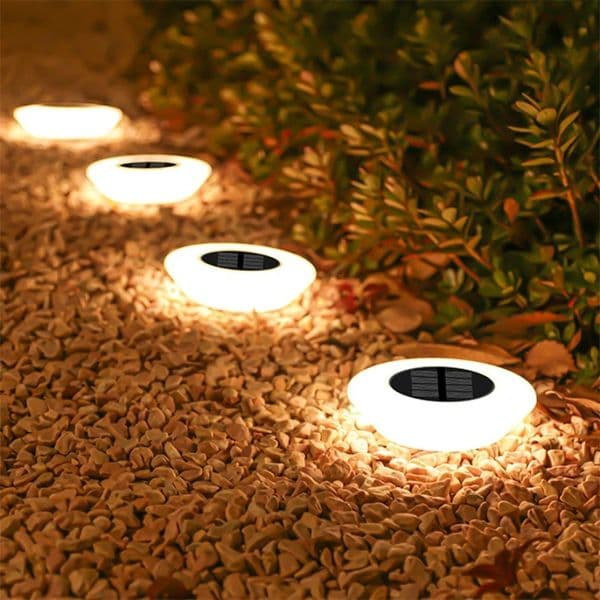 1/4Pack Solar Ground Lights Fall Decor 14LED Waterproof Outdoor Landscape Light LED Lawn Lamp for Garden Pathway Yard Deck Camping Decor