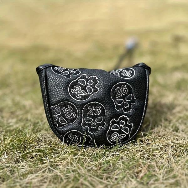 skull golf club head cover putter PU material is waterproof and wearresistant Multiple styles to choose from 250919BJ
