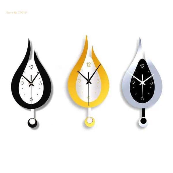 Modern Water Dropping Design Wall Clock for Creative Acrylic Pendulum Clock for Home Bedroom Living Room Office Dropship XJ250716