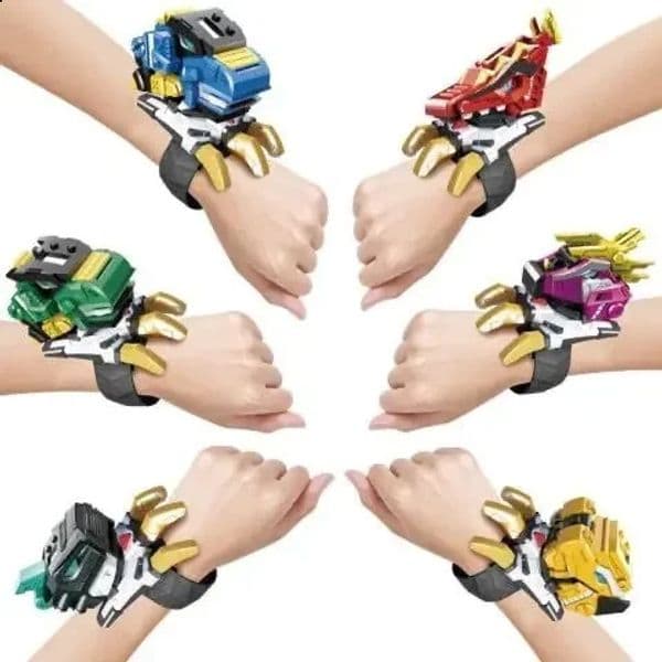 Genuine Mini secret service watch toy boy mecha deformation robot super dinosaur power 250918BJ