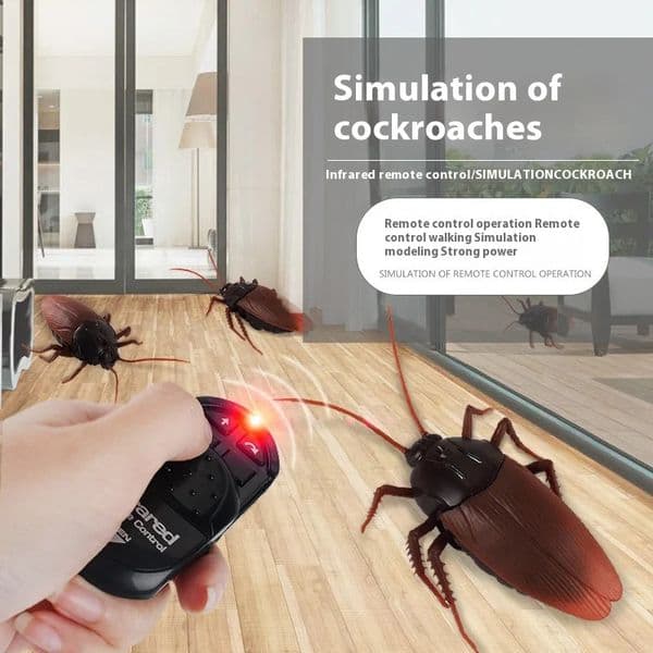 Trick Electric Cockroach Pet Rc Simulation Animal Robotic Remote Control Ant Toy Halloween Xmas Mini Gift For Adult Prank Insect250918BJ