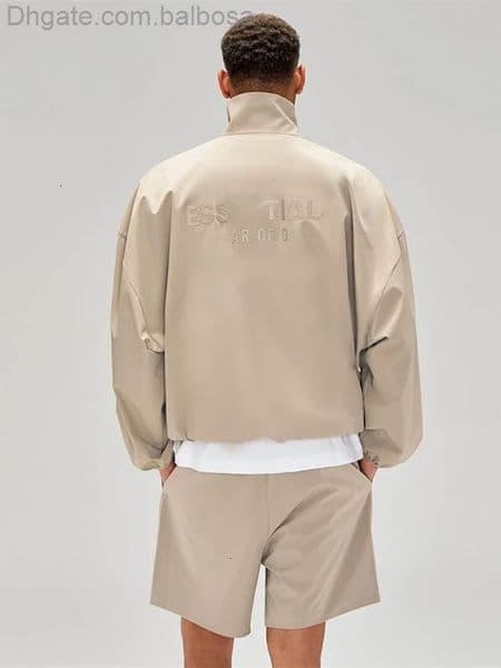 Spring And Autumn Designer Mens Jackets DoubleLine High Street Trend Loose Casual Zipper Jacket Coat Tops
