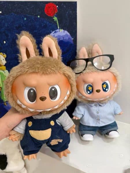 Hot Selling 38Cm Monster Labubu Zimomo Angel Creative DIY Pattern Vinyl Doll Pendant Model Collection Decoration Toy Gift