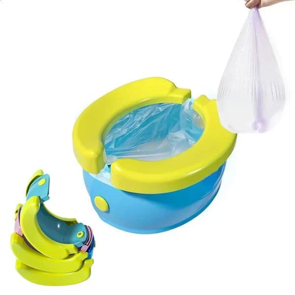 Childrens Toilet Foldable Banana Toilet Baby Car Urinal Baby Seat Toilet Child Portable Basin No Cleaning Tourism Outdoors250920BJ