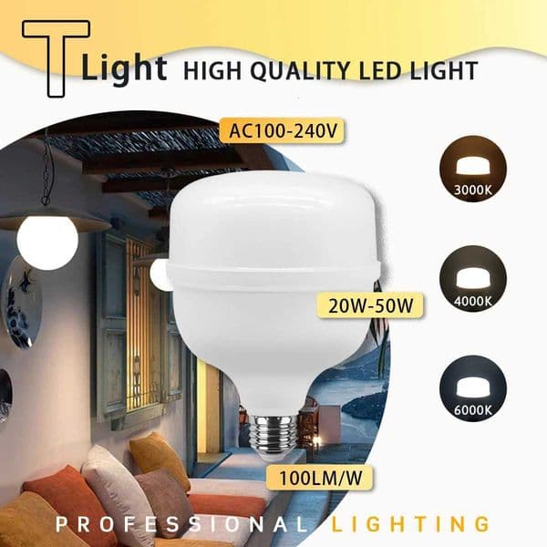 LED Bulb AC 110V 220V E27 LED lamp 20W 30W 40W 50W Lampada LED Light Bombilla Spotlight Lighting Lamp for home derection X250920
