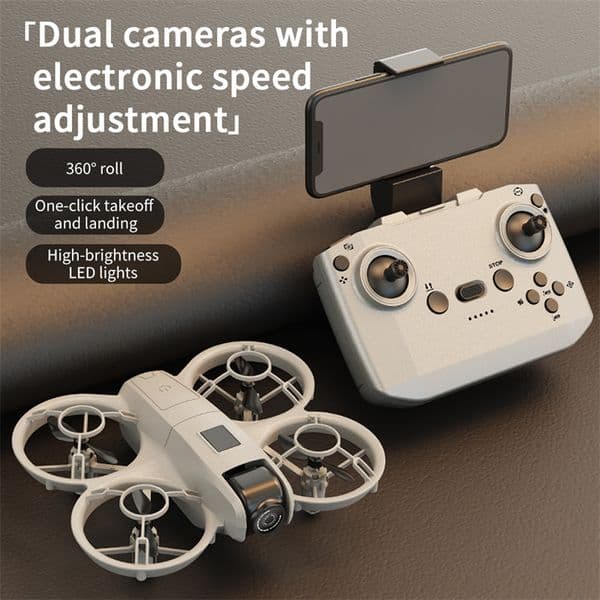 Quadcopter New V2 Drones Wifi Maintaining Fixed Height Aerial Photography Helicopter Foldable Quadcopter Mini Professional HD Dual Camera Drone Gift