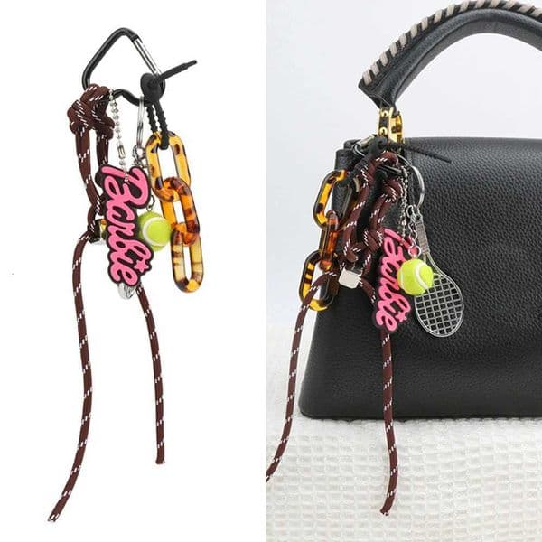 Trendy Colored Rope String Bag Charms New Luxury Designed Braided Straps Bag Decorations Multipurpose Rope Fashion Bag KeychainXJ250920