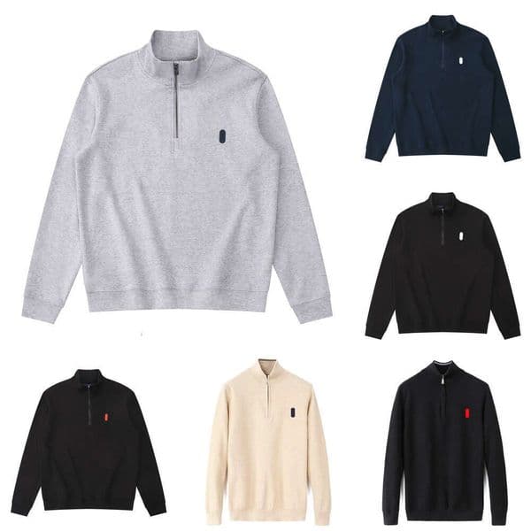 designer hoodie hoodies mens pullover sweatshirt men polos womens autumn winter business casual half pull zip up hoody jacket jumper sweater