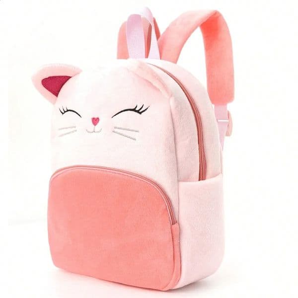 Cartoon Animal Multicolor Childrens Backpack Plush Stuffed School Bags For Kids Nursery Students Crossborder seller 250919BJ