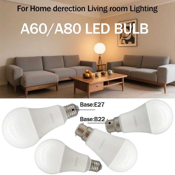 2PCS Led Bulb Lamps E27 B22 base A60 A80 AC220V 230V 110V Light 8W 18W 24W Lamps For Home derection Living room Lighting X250920