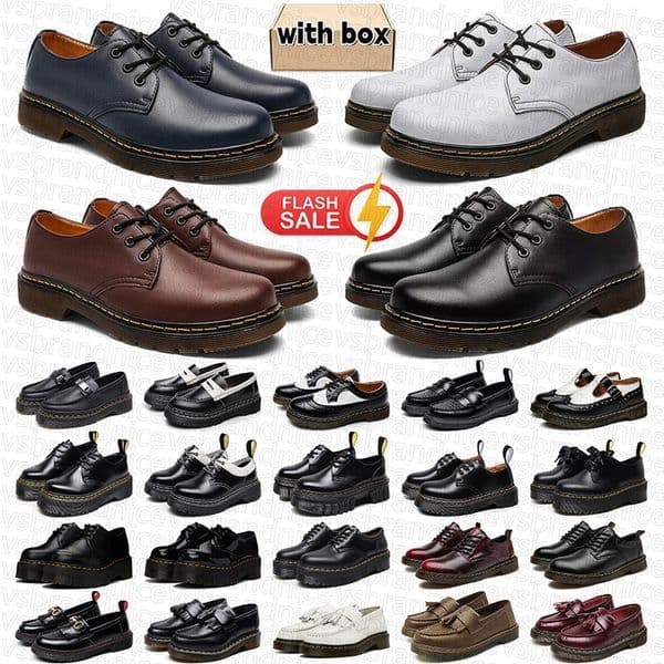 with box designer martin shoes heels loafers womens daily outfit white black red wedding party mens leather platform sneakers suede trainers