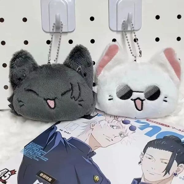 Anime Jujutstu Kaissen Keychain Geto Suguru and Satoru Gojo Plush Cosplay Pendant Key Ring Jewelry Accessories Fans Girl Gifts 250919BJ