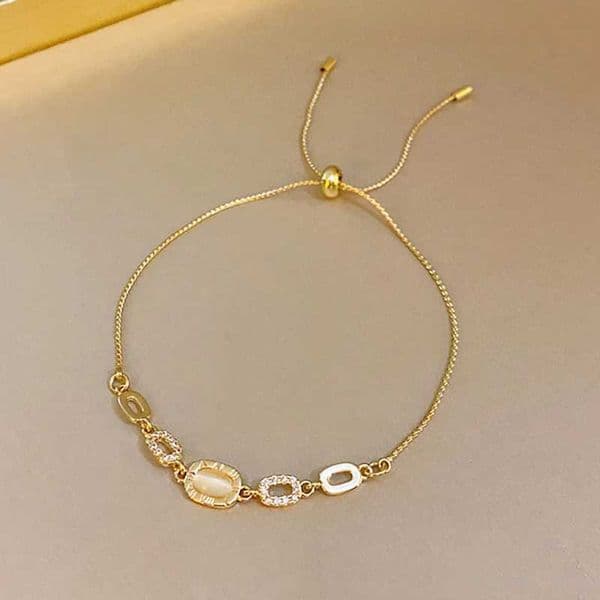 Luxury Elegant Gold Color Zircon Bracelets for Women Square 18K Gold Plated Adjustable Bracelet 2023 New Party Jewelry Gifts Z250920