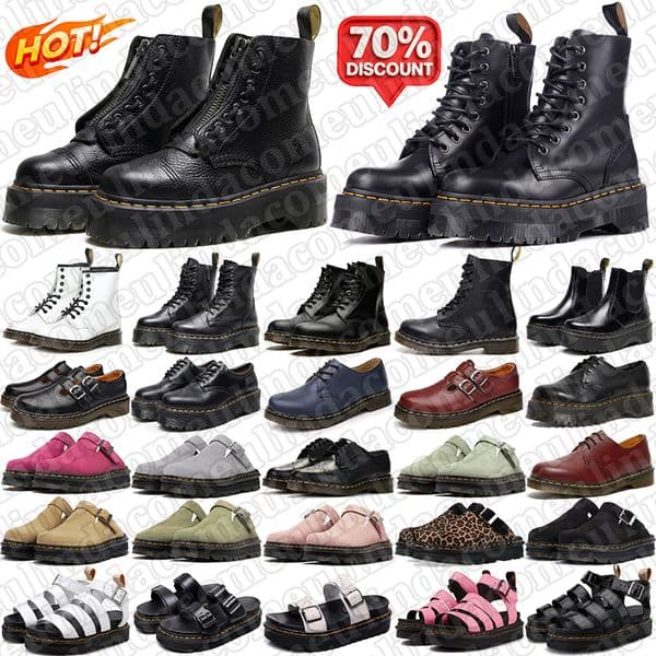 free shipping Designer Chunky Heel Ankle Boots durable sandals for men women Mules nubuck leather Comfortable boot Vintage Streetwear shoes black