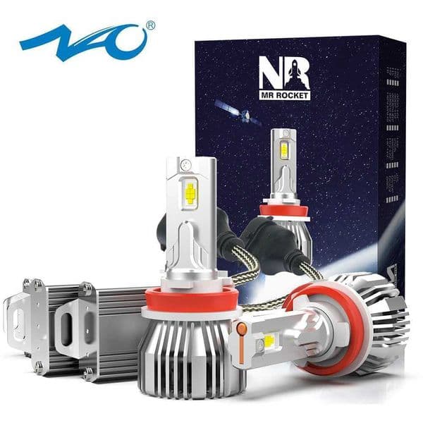 NAO H7 Led Canbus H4 H1 H11 HB4 HB3 9005 9006 Lamp Car Headlight Bulbs 13200LM 110W Auto Turbo LED Fog Light 12V 6000K Moto Lamp X250920