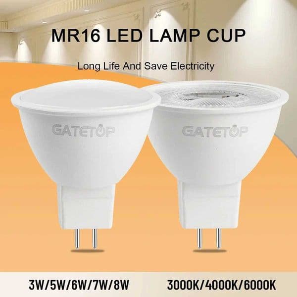 8PCSLot Spot Light MR16 Bulb GU53 Lampada AC 110V 220V 12V LED Spotlight Bombillas Replace The 40W Halogen Lamp Home Derection X250920