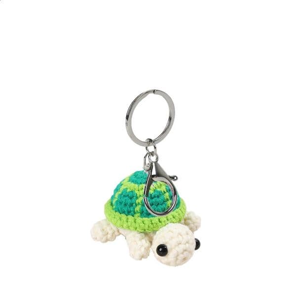 Cute Little Turtle Car Keychain Mini Turtle Handmade Wool Crochet Backpack Hanging Cute Keychain 250919BJ