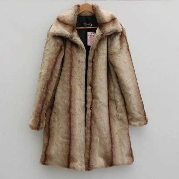 Winter Long Faux Fur Coat Men Thick Warm Fur Coat Long Sleeve Luxury Brand Designer Clothing Plus Size Tops Casual Snowsuits NewXJ250920