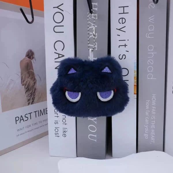 Cute Wanderer Balladeer Kabukimono Scaramouche Hat Guy Cosplay Keychain Cat Pendant Plush Doll Key Ring 250919BJ