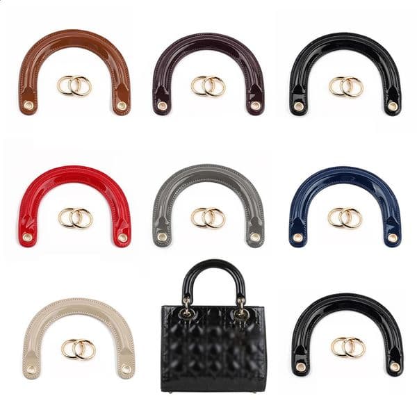 2pcslot Bag Handles Replacement for Handbags Women Shoulder Bag Strap Leather Bags Belt Solid Color Clasp Accessories Handle250920BJ