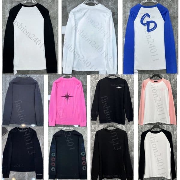 shirts for men designer t shirt women tshirt long sleeve letter printed tshirts spring summer cotton high street styles breathable sweatshirt tops mens clothing