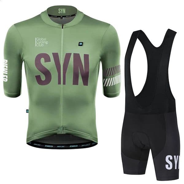 2026 New SYN Cycling Suit Set Short Sleeved Mens Jersey Breathable Cycling Bib Sports Shirt Summer Quick Drying Clothes outdoor Free Shipping