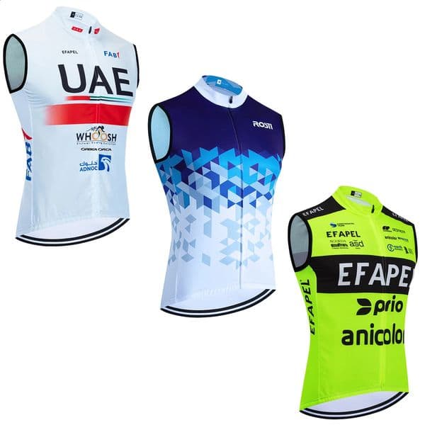 2025 UAE Cycling Team Jersey Men Women FULL SIZES Blue ROSTI Bike Windbreaker Vest Maillot Ropa Ciclismo Bicycle Tshirt Clothing 250920BJ