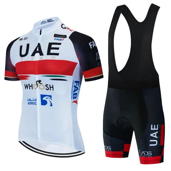 UAE Cycling Clothes Jersey Men Set Mtb Road Bike Uniform Shorts Man Mountain Complete Bib Mens Suit Cycle Spring Summer 250920BJ