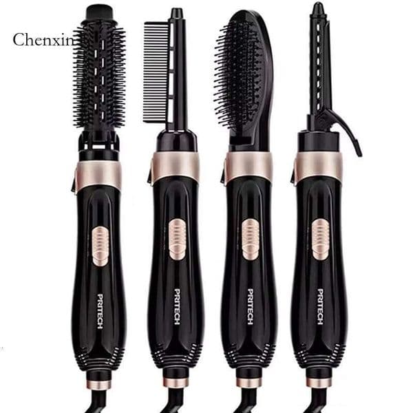 Selling Professional 4-In-1 Brush Portable High-Power Curly Hair Hot Air Comb Salon Women's Styling Tool