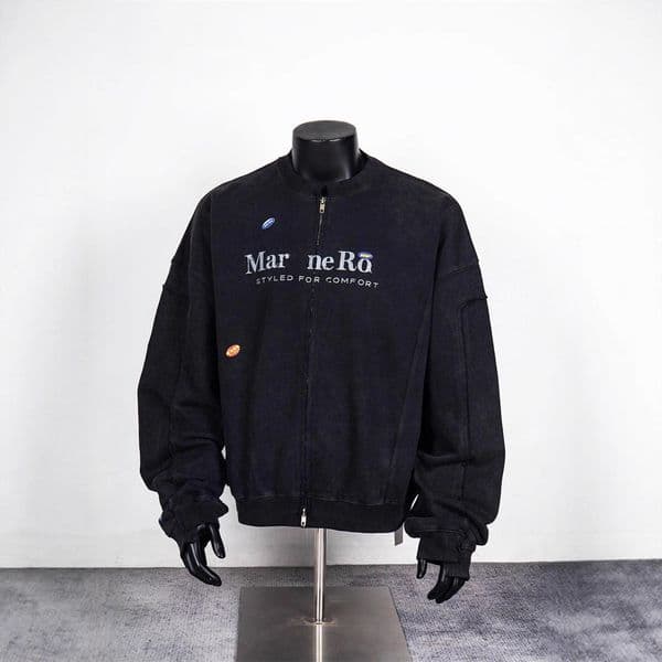 Men's Jackets 2026 Zip Up Cardigan High Quality Splicing Design Real Po Autumn Winter Ribbed Collar Jacket Coat