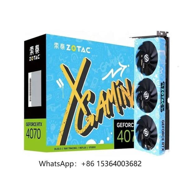 TJXLZOTAC GeForce RTX 4070 X GAMING 12GB GDDR6X Apocalypse OC Discrete Graphics Game Computer RTX 4070 12GB 192bit GPU Graphics