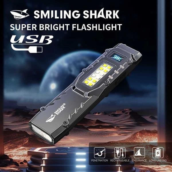 Smilingshark SD5308 Flashlight Super BrightAdjustab Brightn Flashlight Rechargeab Flashlight for ergency Cam Y250922