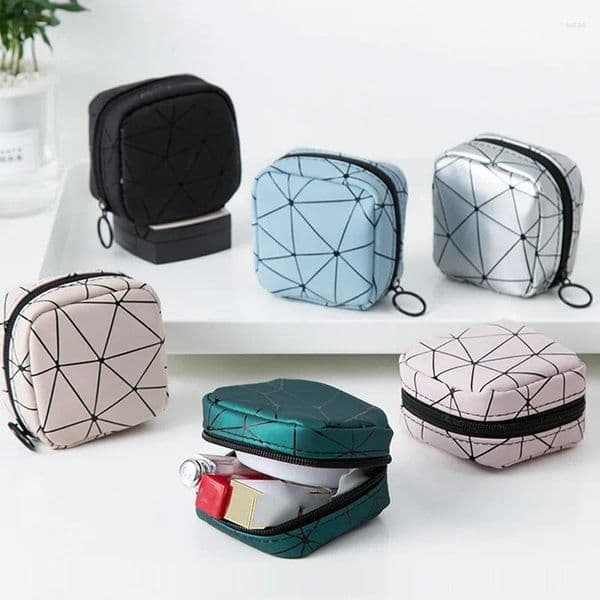 Coin Purses Women Sanitary Napkin Tampon Storage Bag Cute Pad Pouches Portable Makeup Lipstick Key Earphone Data Cables Organize