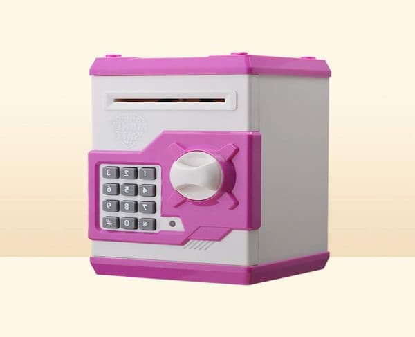 Electronic Piggy Bank Safe Box Money Boxes For Children Digital Coins Cash Saving Safe Deposit Mini ATM Machine Home Decoration LJ8258927