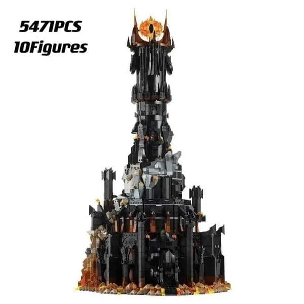 2026 New New 5471Pcs Lord The Rings The Black Tower Of Baraddr House Boys Assemble Model Building Blocks Children Toy Giftxj250922 Designer