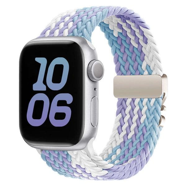 Compatible with 8/9/Ultra Apple Watch S10/SE/6/5/4/3 Woven Elastic Nylon Band